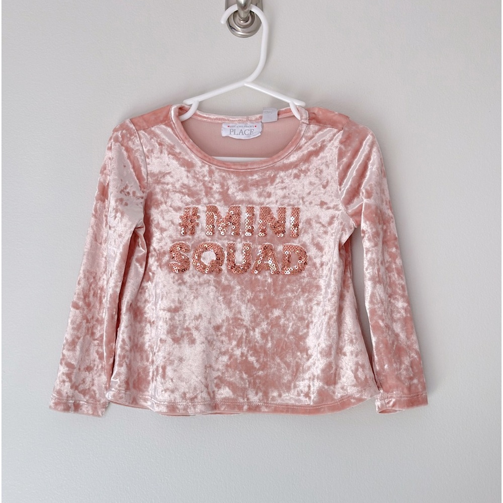 Toddler girl long tee with sequins size 2t